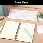 Segfly Spiral Notebook, A5 Lined Travel Writing Notebooks Journal, Memo Notepad Sketchbook, Students College Office Business Subject Diary Ruled Book Journal-Black Cover